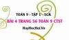 Bài 4 trang 56 Toán 9 tập 1 Chân trời sáng tạo